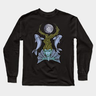 Mermaid color Long Sleeve T-Shirt